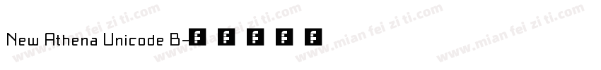 New Athena Unicode B字体转换